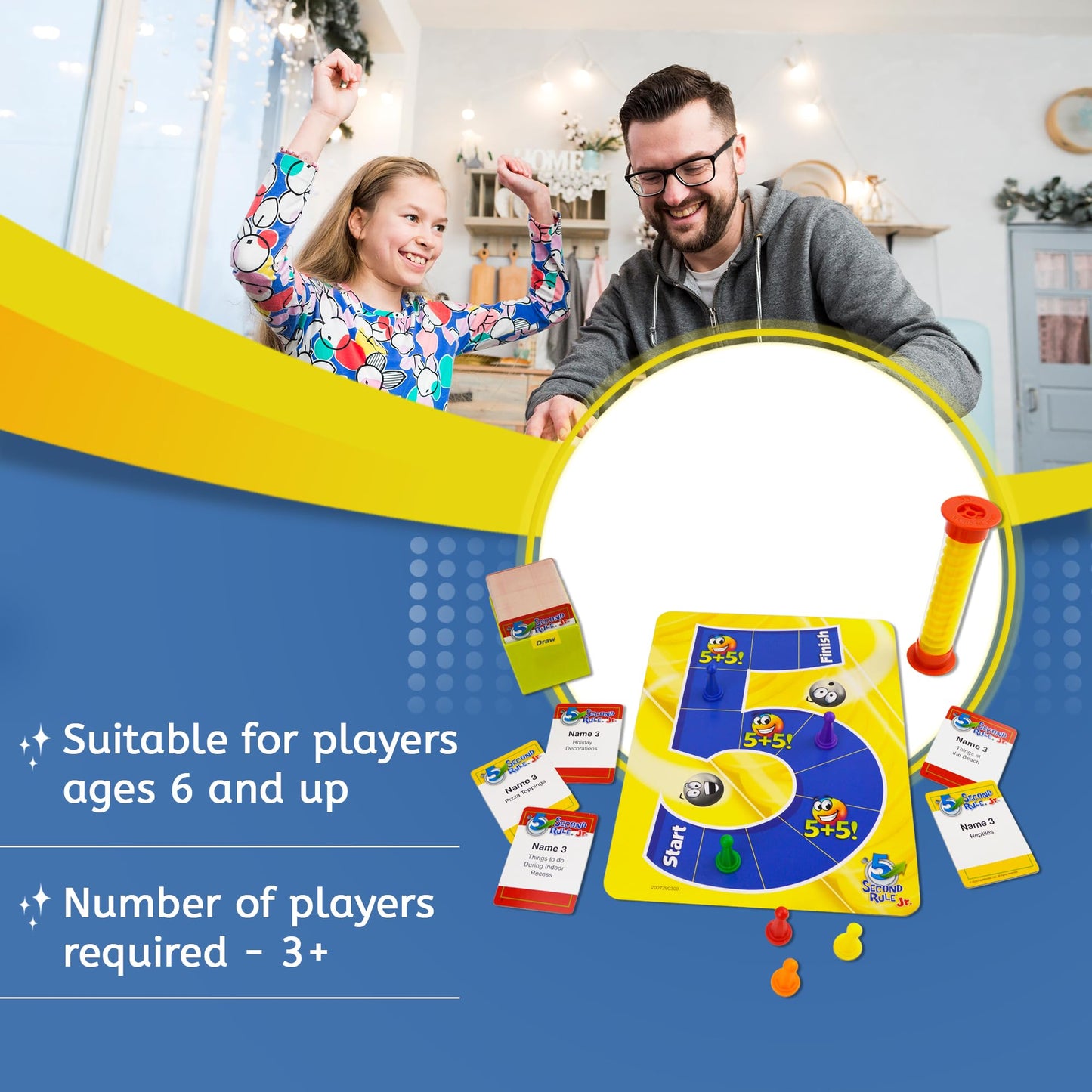 Five Second Rule Jr. Card Game – Quick Think & Shout Answers for Kids 6+