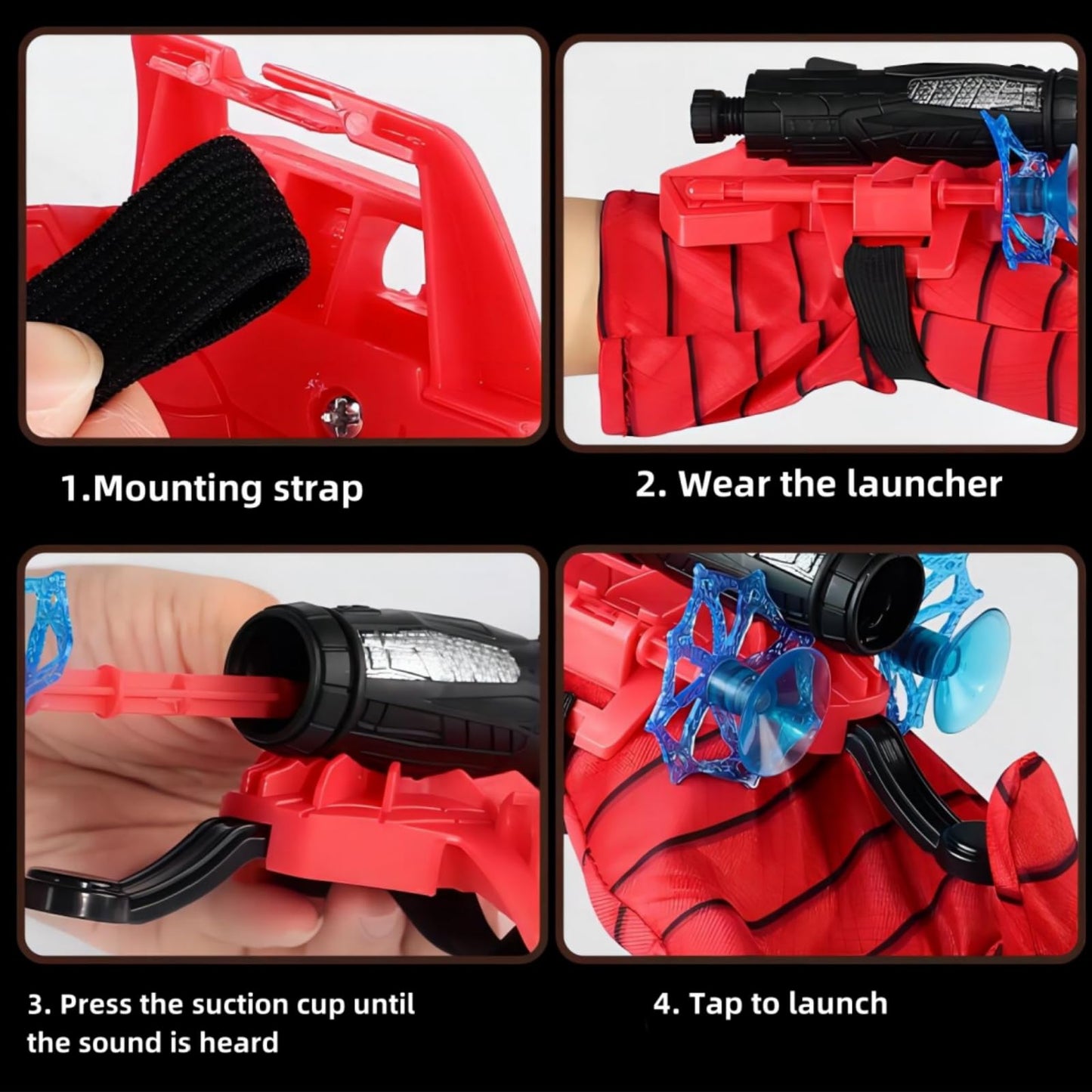 FJQZDBDSA Spiders Web Shooter — Wrist Toy & Target Set for Boys 4-8 | Birthday Gift
