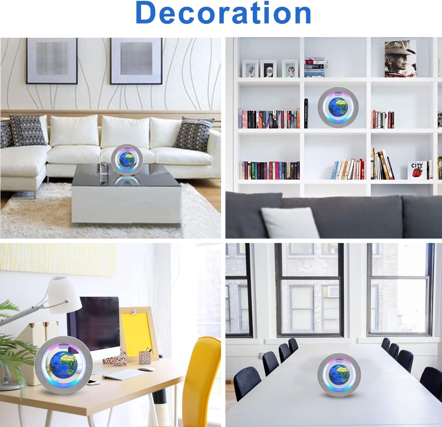 Flagest Magnetic Levitating Globe – LED Floating Globe (4 Inches)