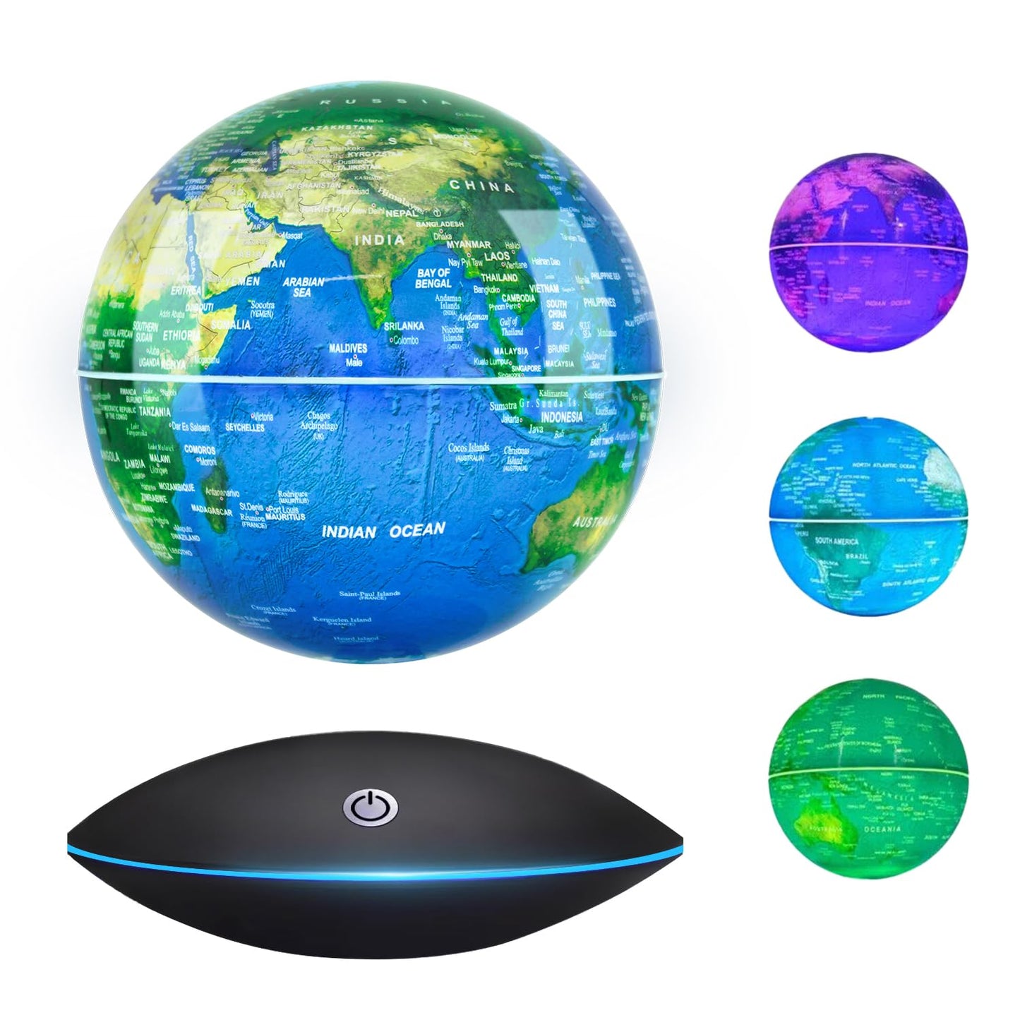 Flagest Floating Globe – Magnetic Levitation, Touch Control & Night Light (6 Inches)
