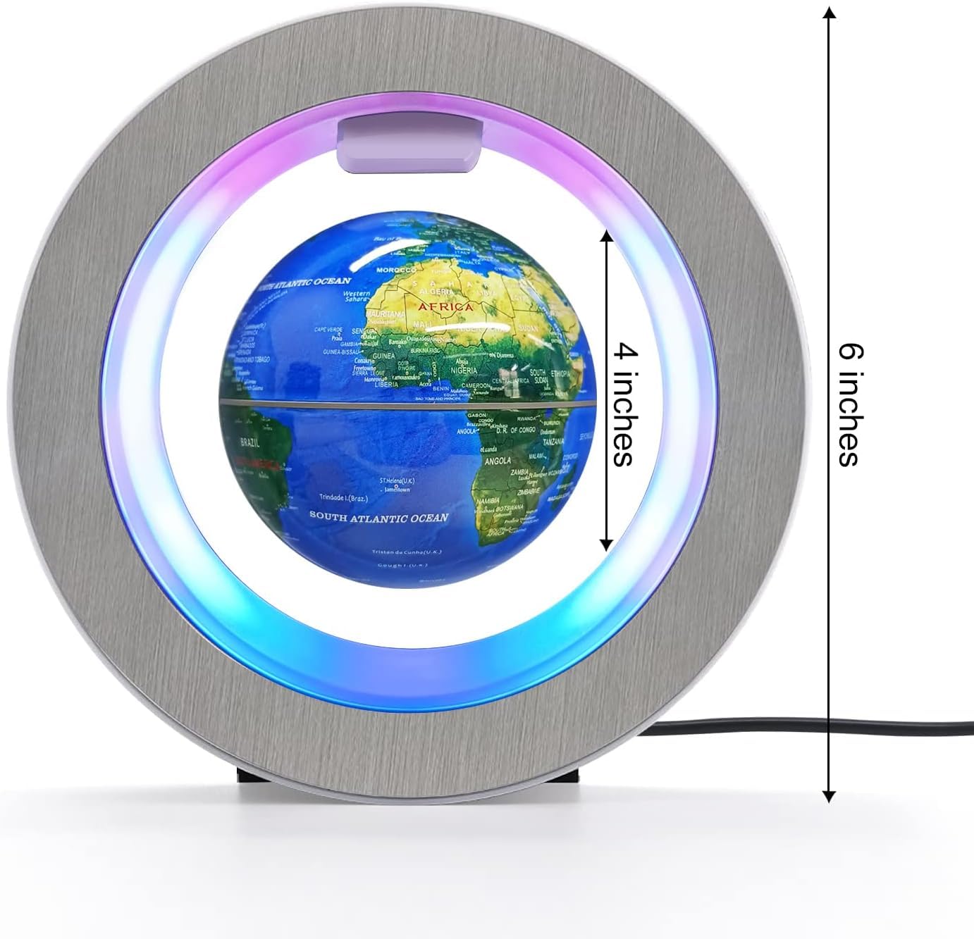 Flagest Magnetic Levitating Globe – LED Floating Globe (4 Inches)