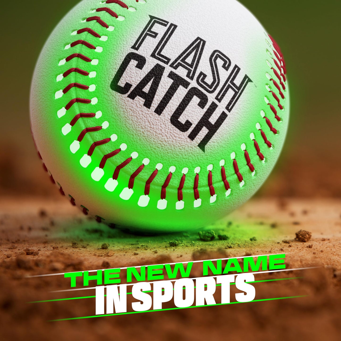 FlashCatch Rechargeable Light Up Baseball – Official-Size Glow-in-the-Dark Ball for Teens & Kids
