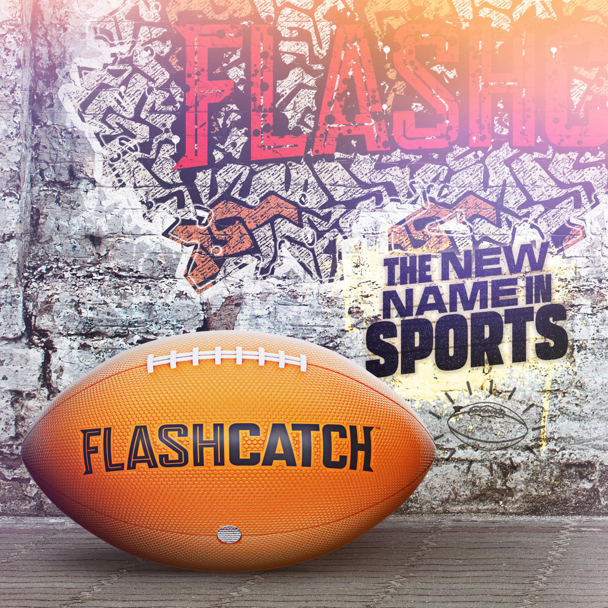 FlashCatch Light Up Football – Glow in the Dark Mini Football for Night Play (Size 3) | Outdoor Kids Gift