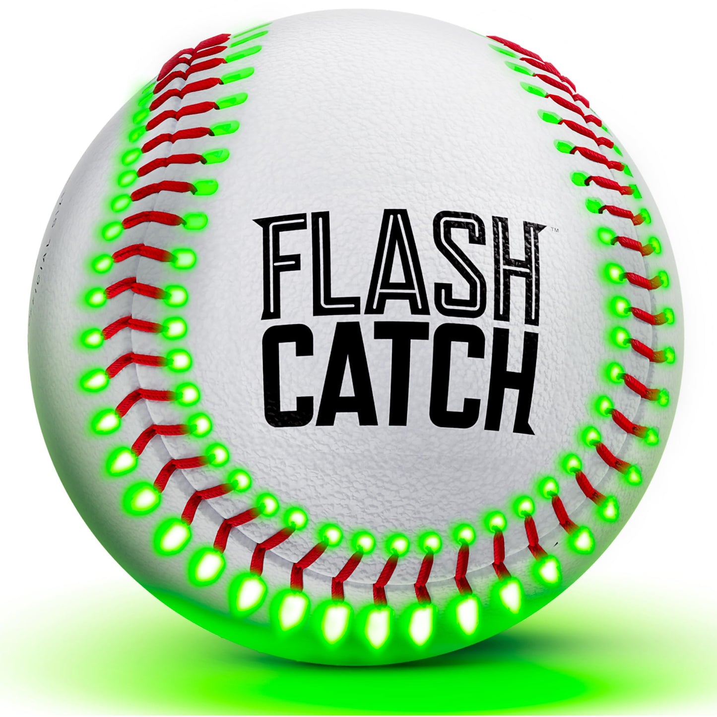 FlashCatch Rechargeable Light Up Baseball – Official-Size Glow-in-the-Dark Ball for Teens & Kids