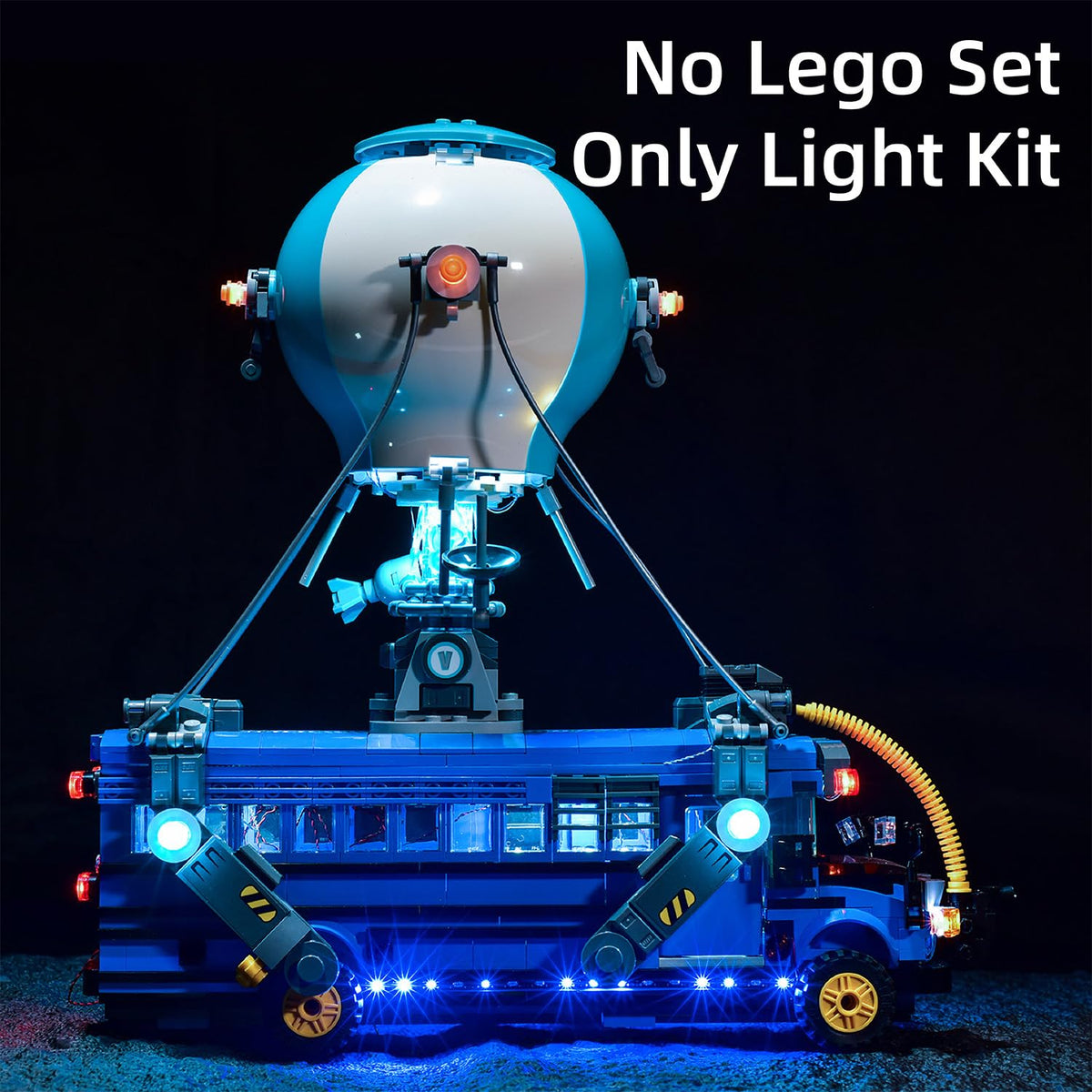 Flashebrick LED Light Kit for Lego Fortnite Battle Bus 77073 – Illuminate Your Build