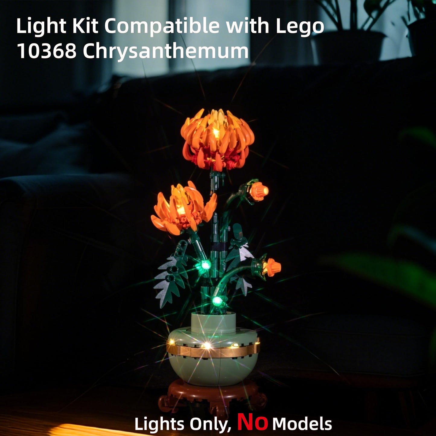 Flashebrick LED Light Kit for Lego Chrysanthemum 10368 – Vibrant Petals Lighting Set