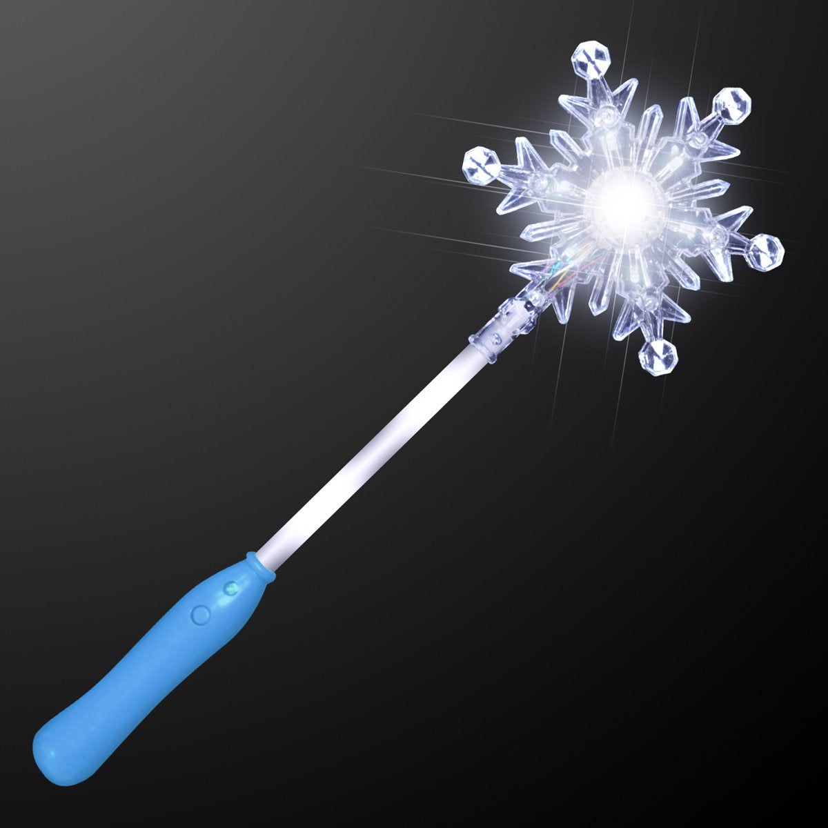 FlashingBlinkyLights Light Up Snowflake Wand – 13.75-Inch LED Snowflake Prop