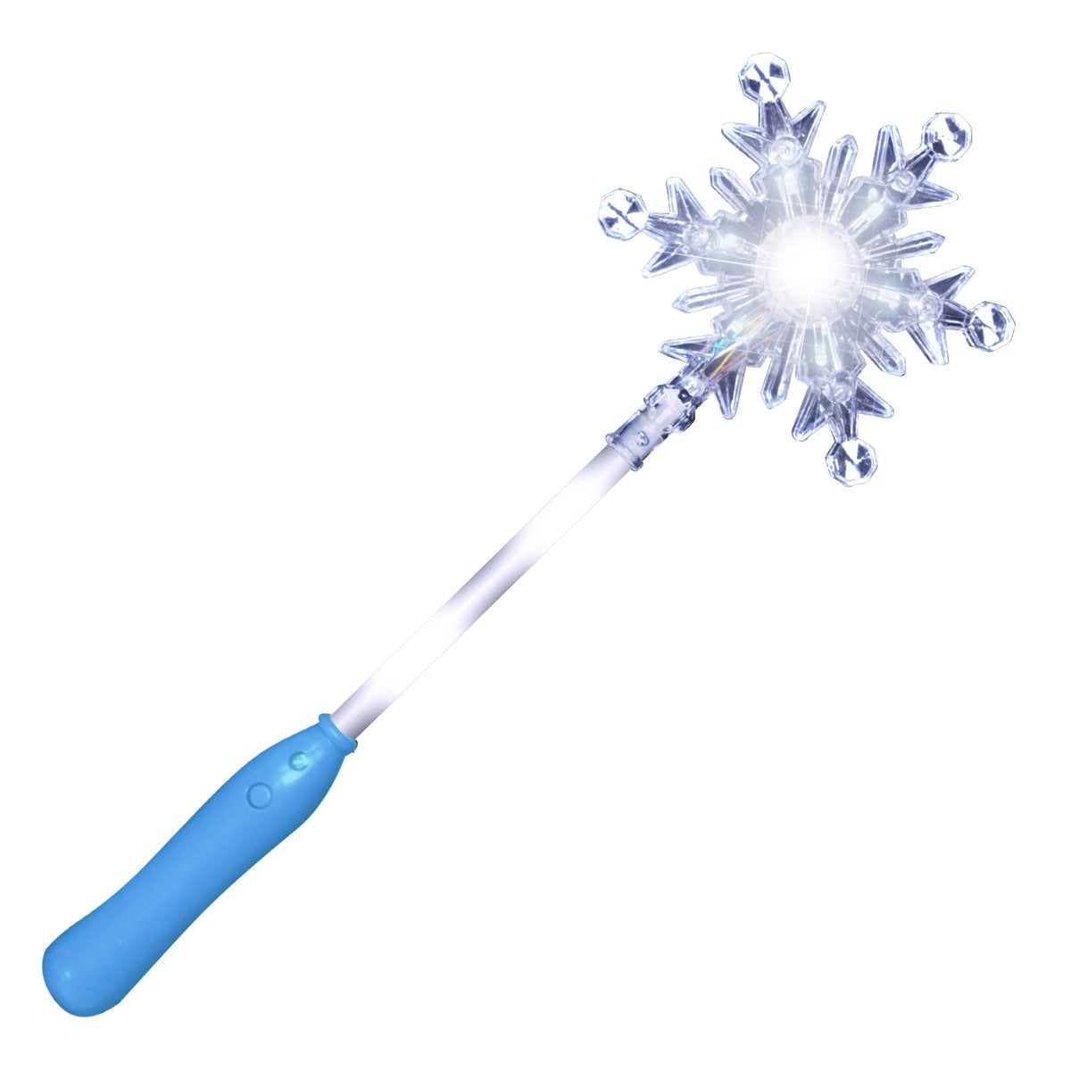 FlashingBlinkyLights Light Up Snowflake Wand – 13.75-Inch LED Snowflake Prop