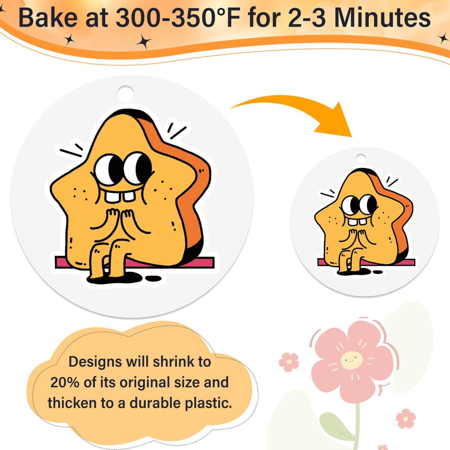 Flasoo 87 PCS Shrinky Plastic Sheets Kit — Creative Shrinky Art, Keychains & Craft Supplies