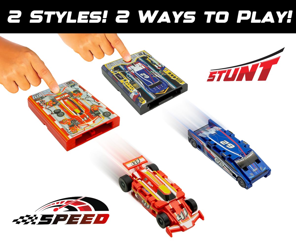 FLAT 2 FAST Original Speed Card Racer – Neon Green