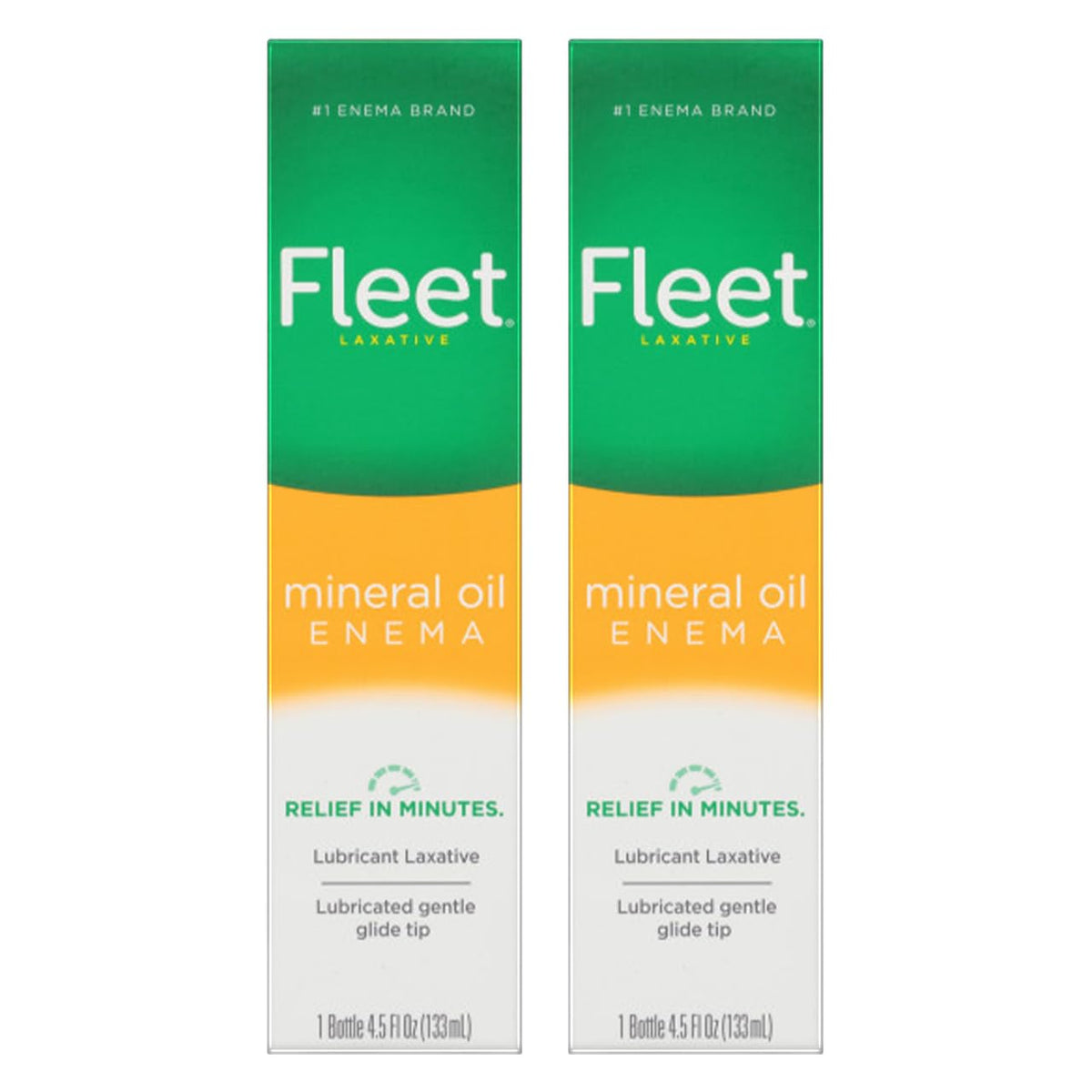 Fleet Laxative Mineral Oil Enema – Gentle, Fast Relief (2 x 4.5 fl oz) | Doctor-Recommended