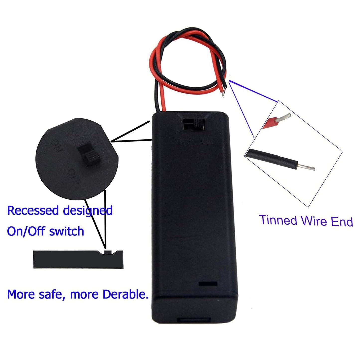 Flever DIY Dollhouse Lighting Kit — 3 Battery Packs + 6 LED Wires