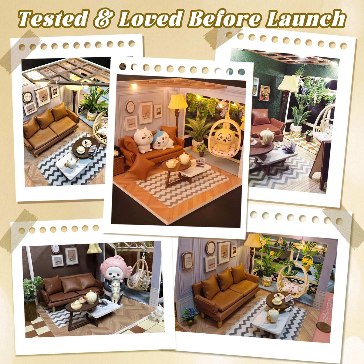 Flever DIY Miniature House Kit with LED Light – Creative Family Craft