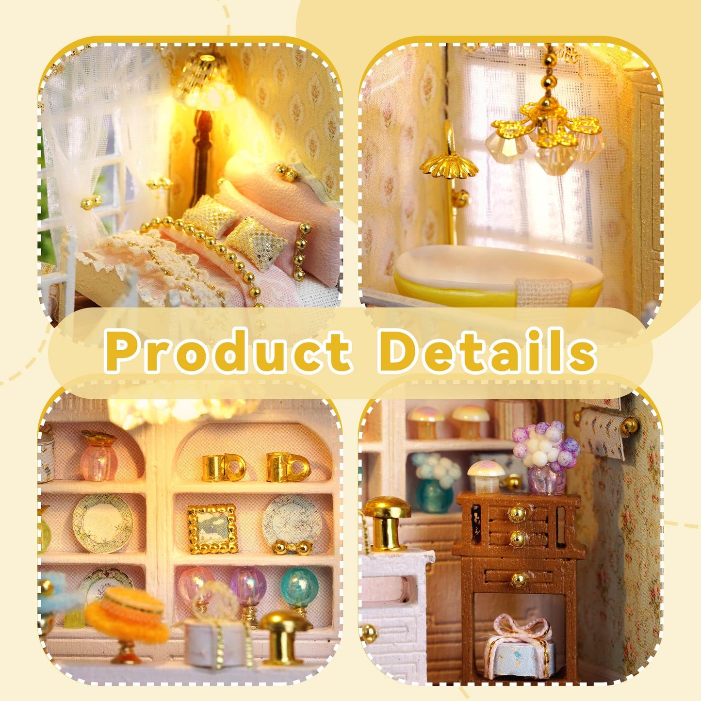 Flever Dollhouse Miniature DIY House Kit – Romantic Paris Gift Store