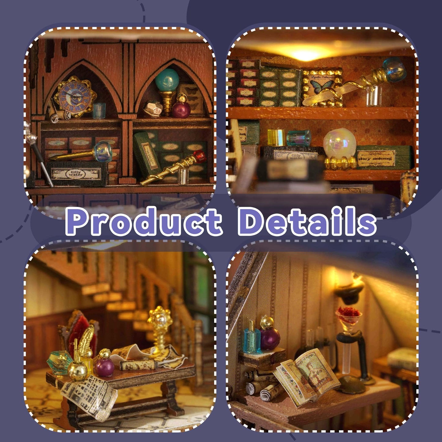 Flever Dollhouse Miniature DIY Kit – Creative Room with Furniture (1:32 Scale)