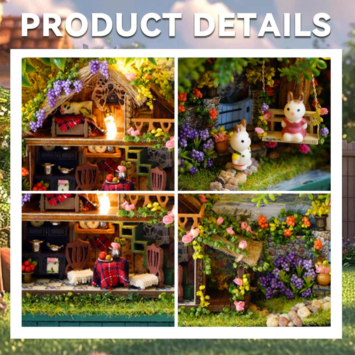 Flever Dollhouse Miniature DIY House Kit – Countryside Notes