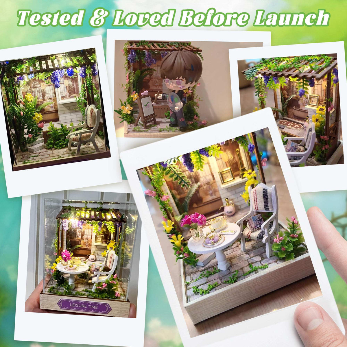 Flever Dollhouse Miniature Kit – DIY Room with Furniture (1:32 Scale)