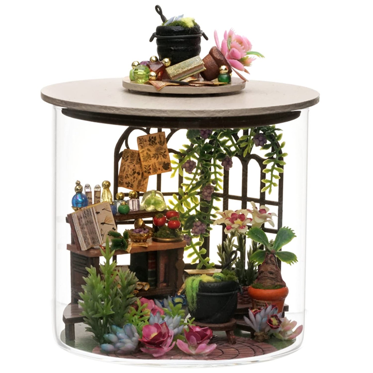 Flever Dollhouse Miniature DIY House Kit – Magic Garden (1:32 Scale)