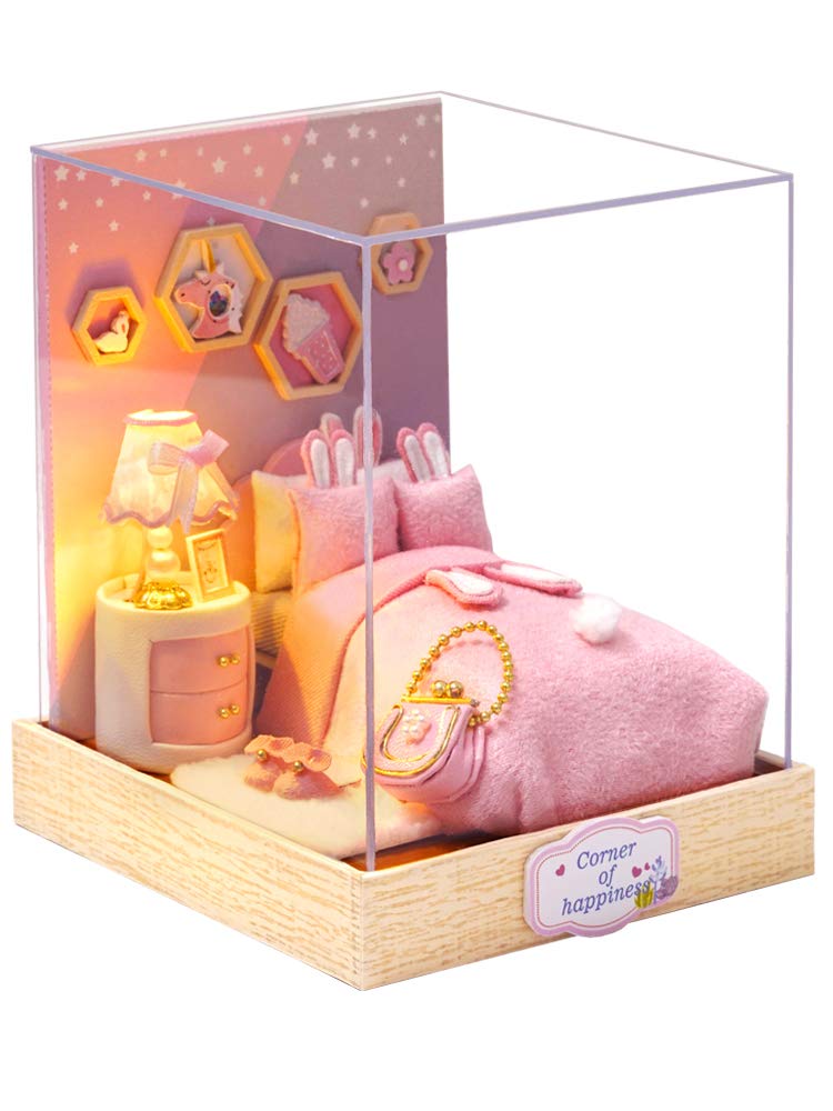 Flever Dollhouse Miniature DIY Kit with Furniture – Romantic Gift Idea