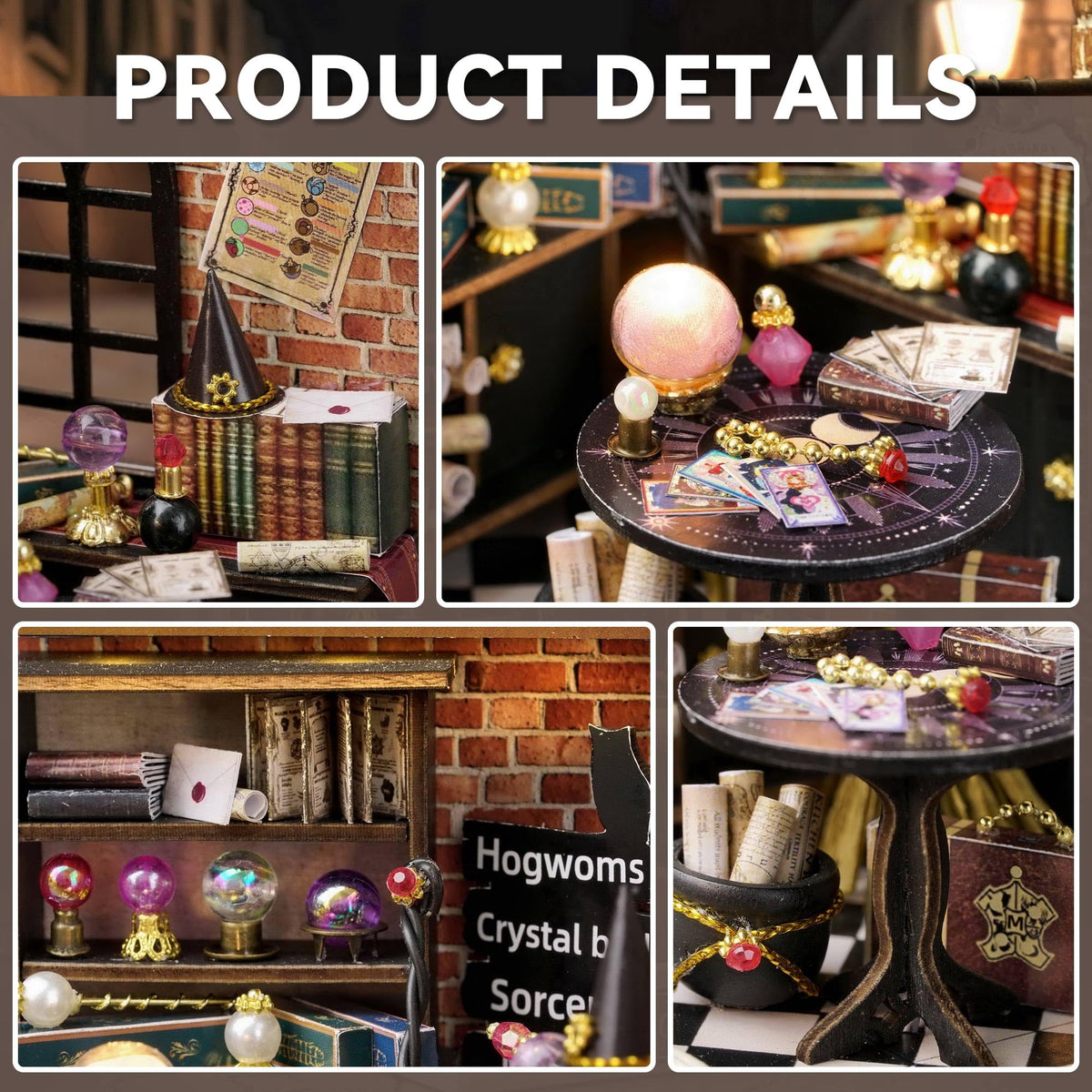 Flever Moon Magic Dollhouse Miniature DIY Kit – Creative Room with Furniture for Romantic Artwork Gift