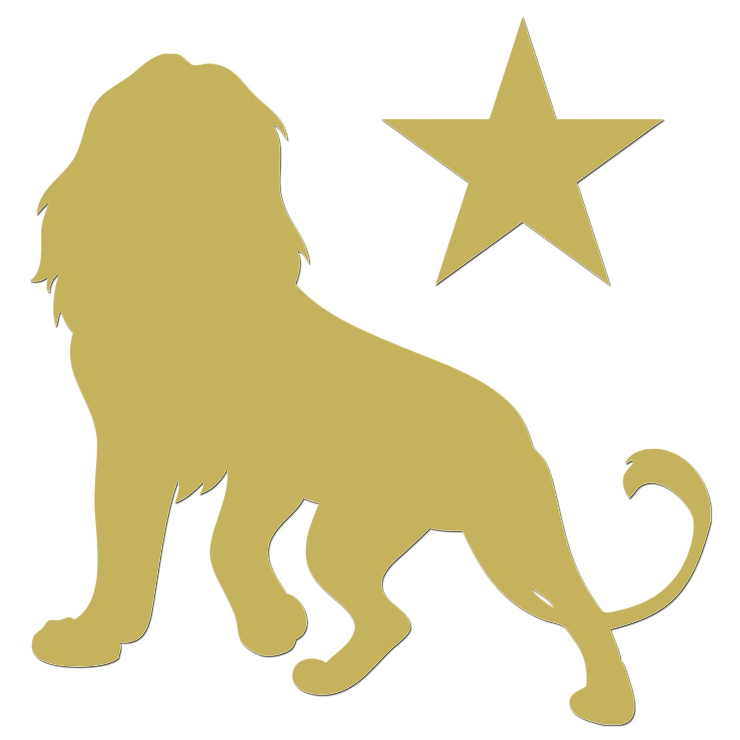 Star Lion Iron On HTV Transfer