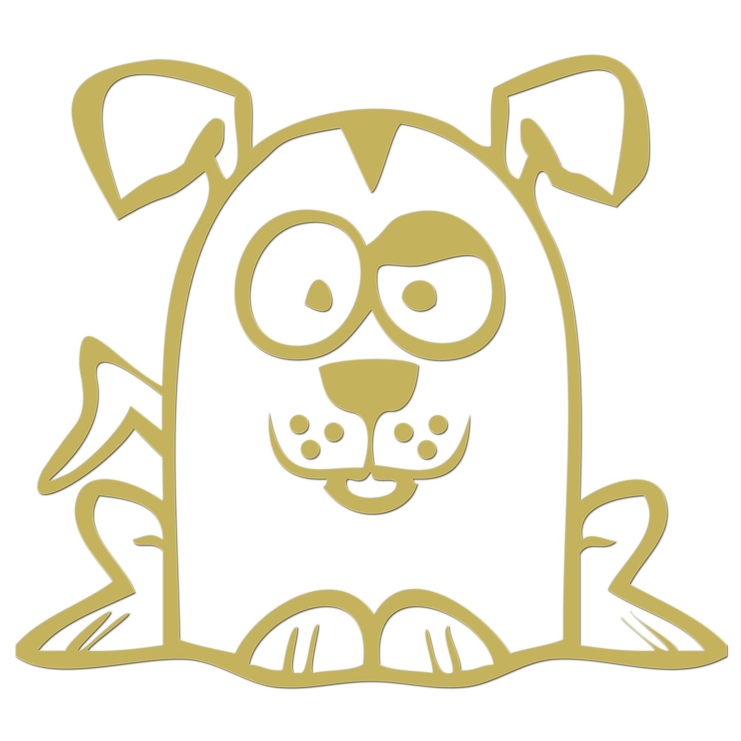 Funny Cartoon Dog Iron On HTV Transfer