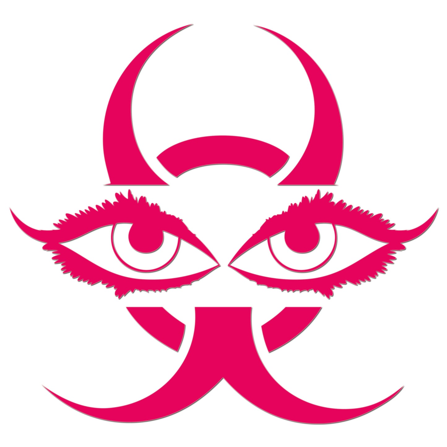 Chinese Devil Eyes Iron On HTV Transfer