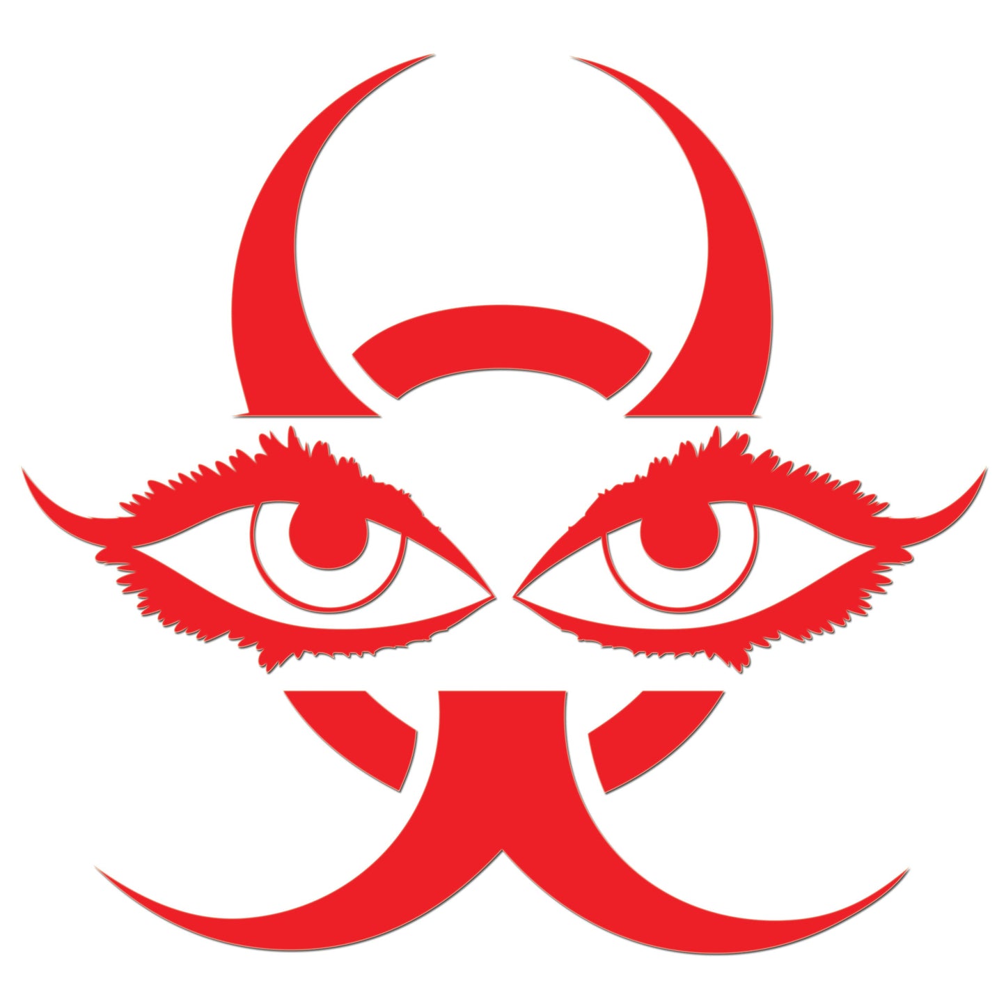 Chinese Devil Eyes Iron On HTV Transfer