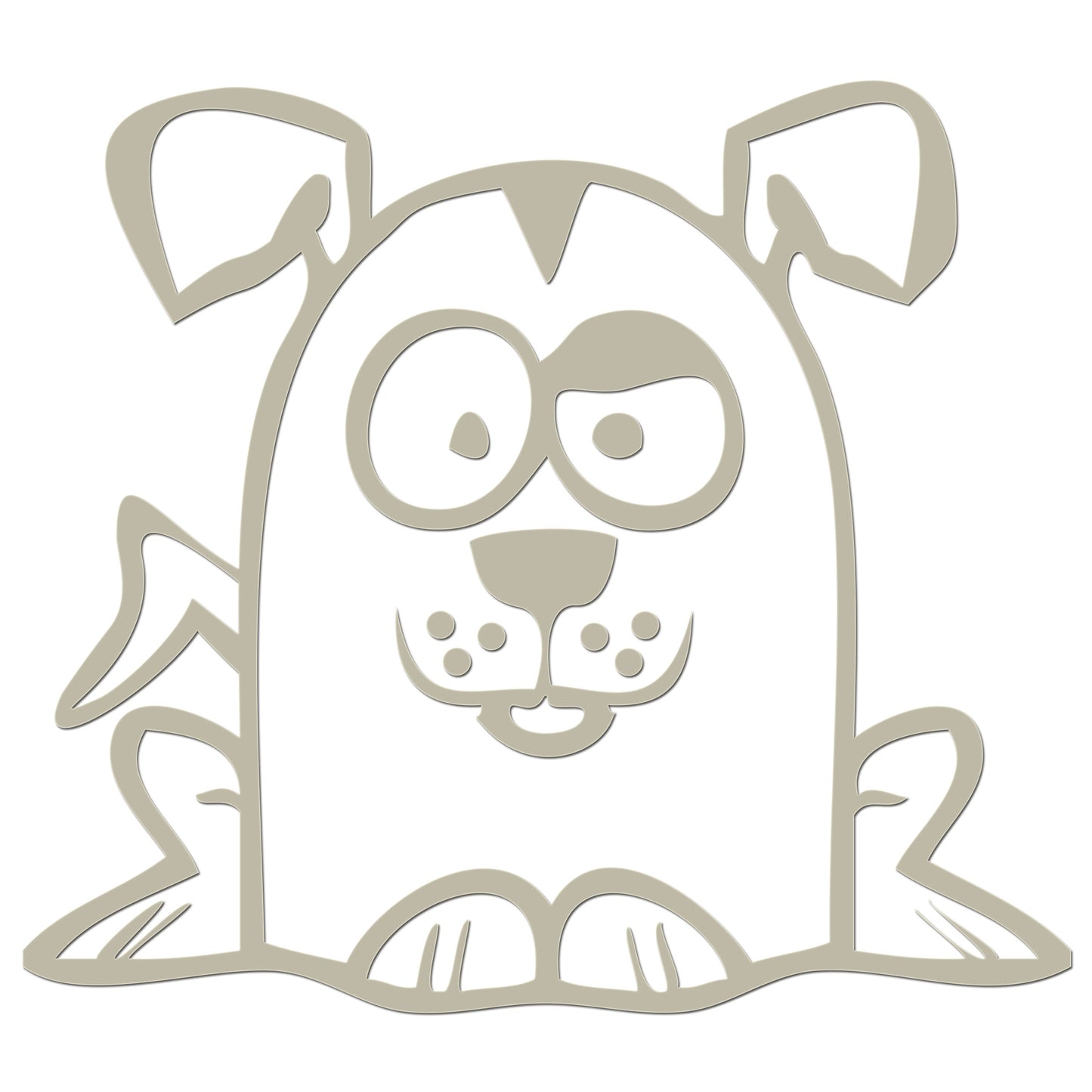 Funny Cartoon Dog Iron On HTV Transfer