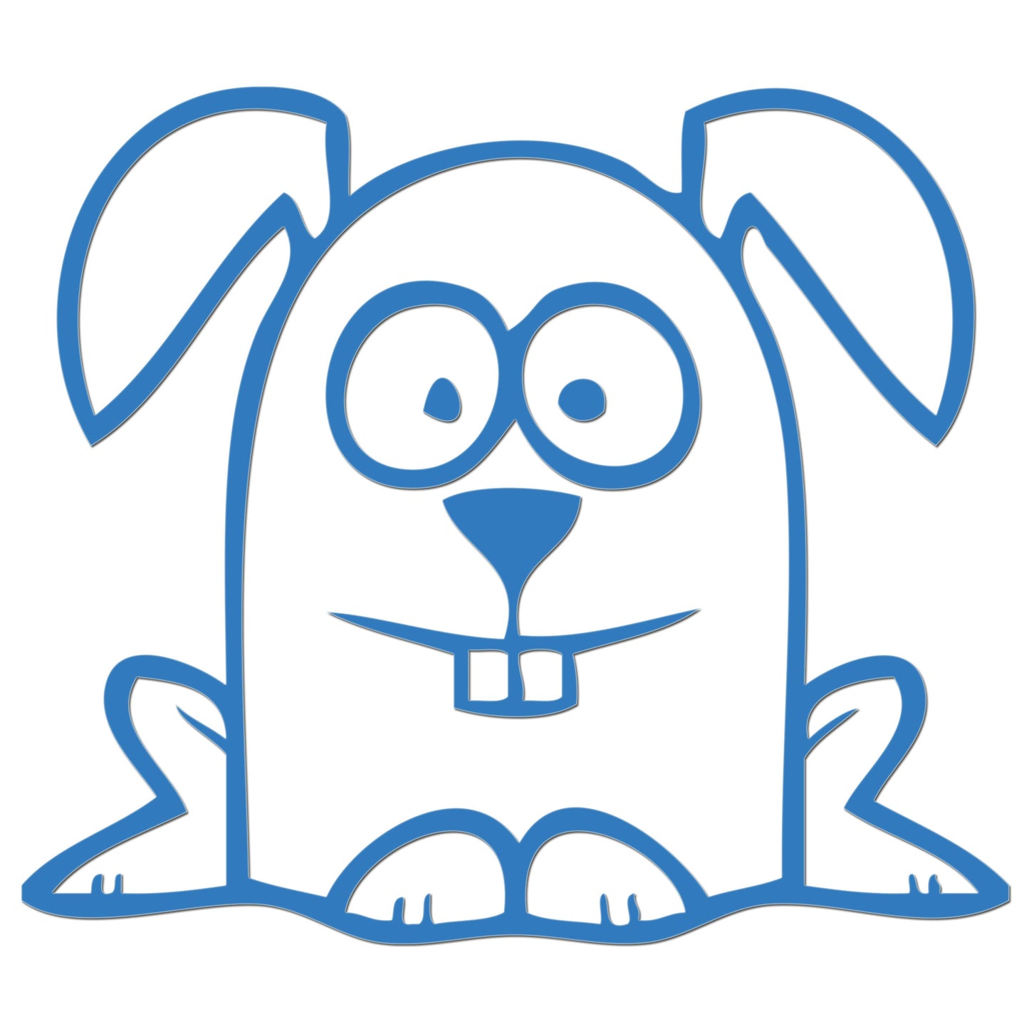 Funny Cartoon Rabbit Iron On HTV Transfer
