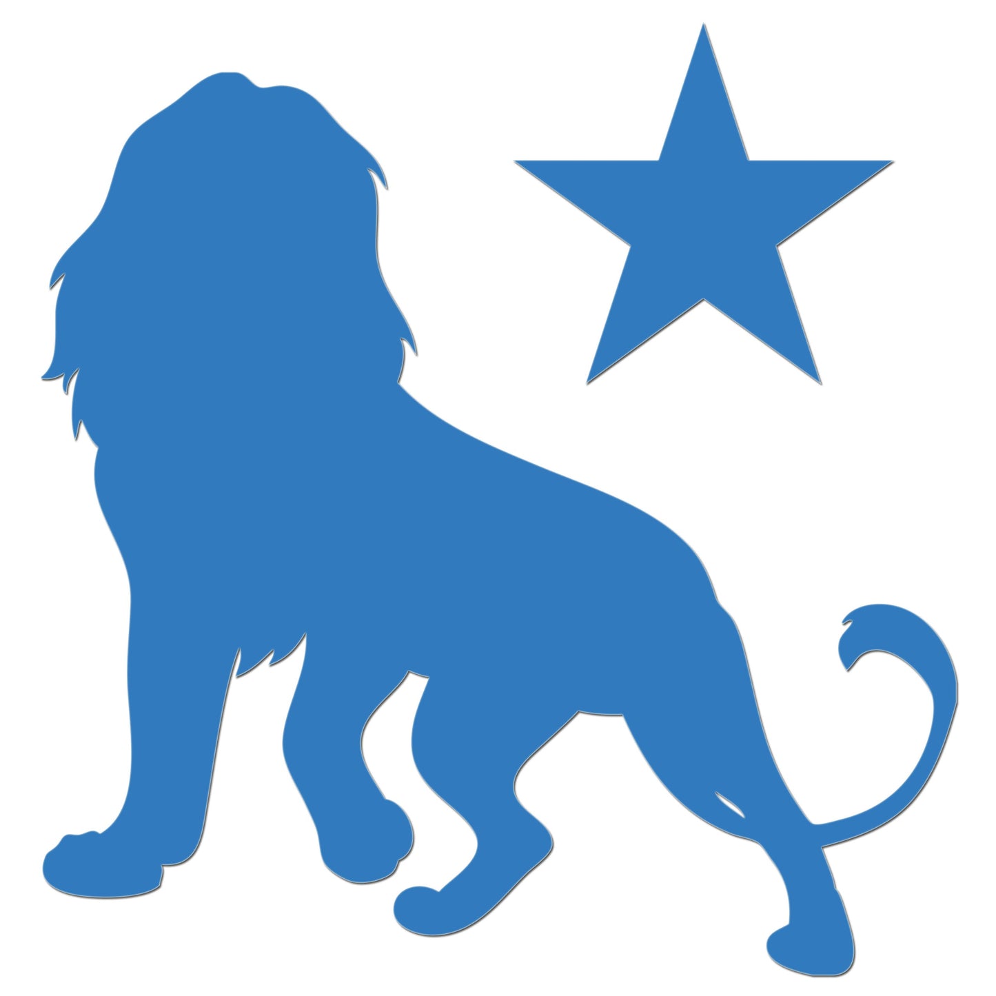Star Lion Iron On HTV Transfer
