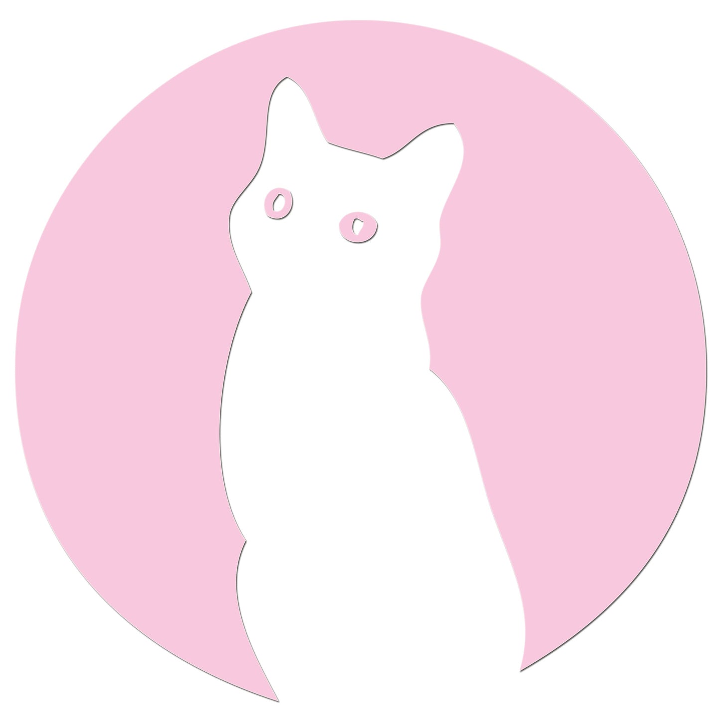 Moon Cat Iron On HTV Transfer