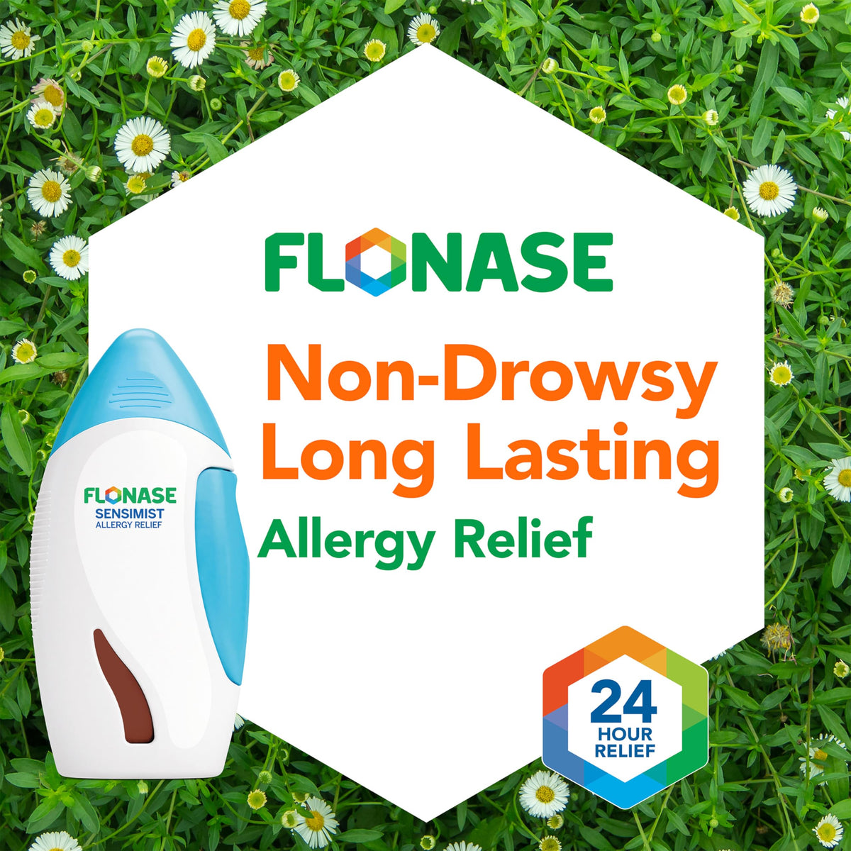 Flonase Sensimist Allergy Relief Nasal Spray – 24-Hour Non-Drowsy, 120 Sprays