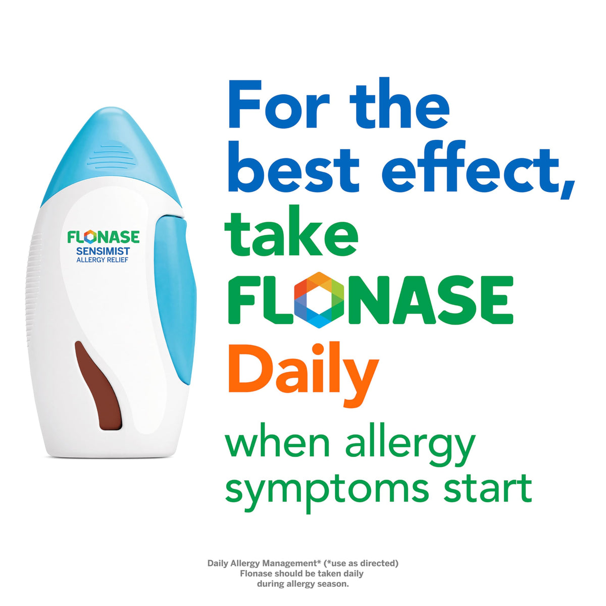 Flonase Sensimist Allergy Relief Nasal Spray – 24-Hour Non-Drowsy, 120 Sprays