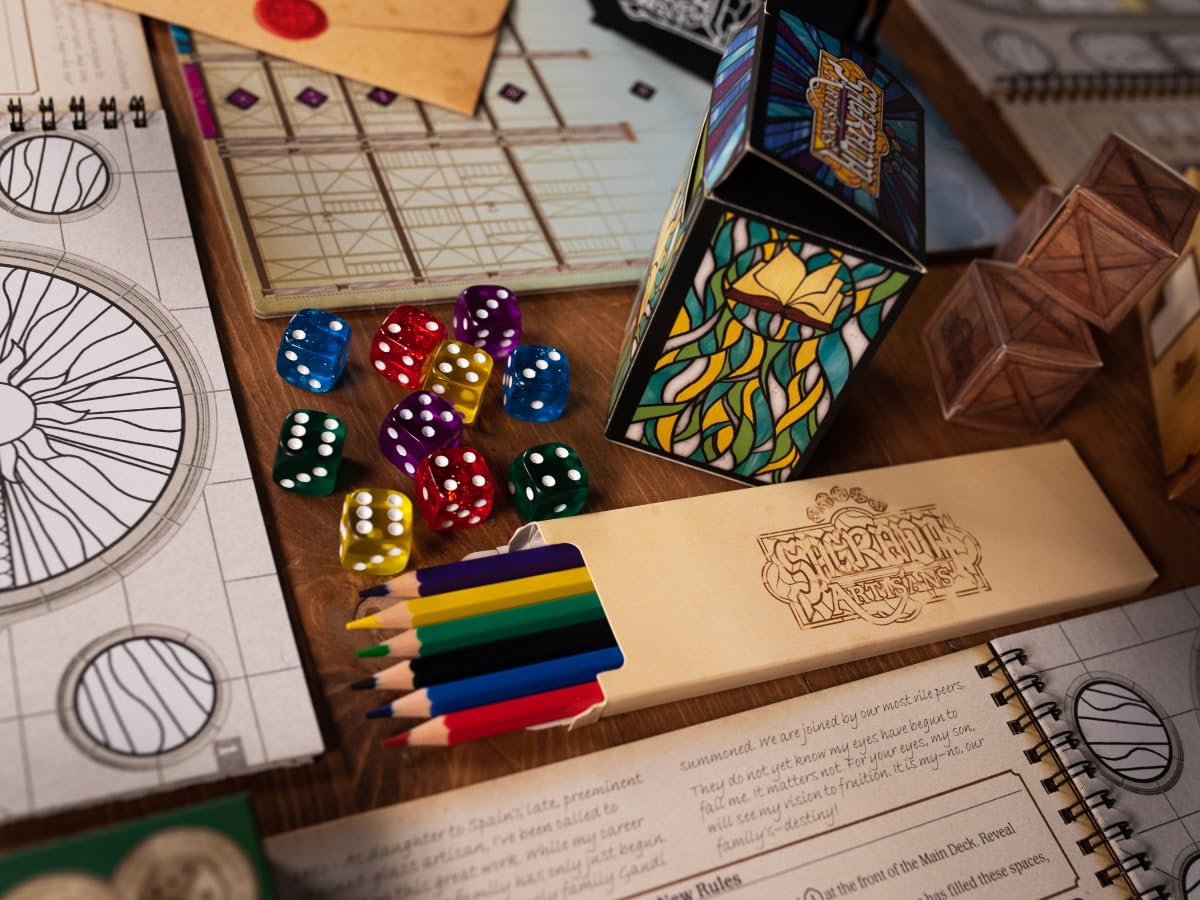 Floodgate Games Sagrada Artisans — Strategy Board Game for 2–4 Players (Ages 10+)