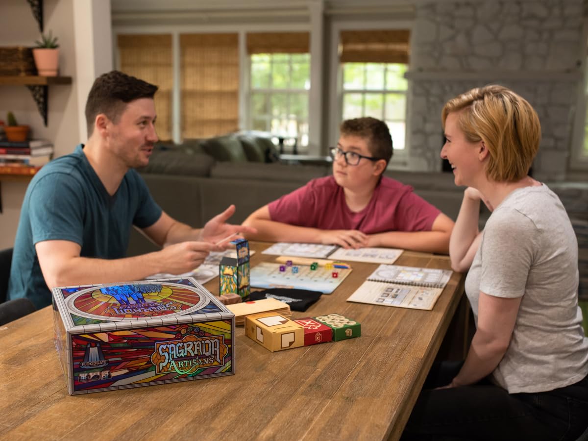Floodgate Games Sagrada Artisans — Strategy Board Game for 2–4 Players (Ages 10+)