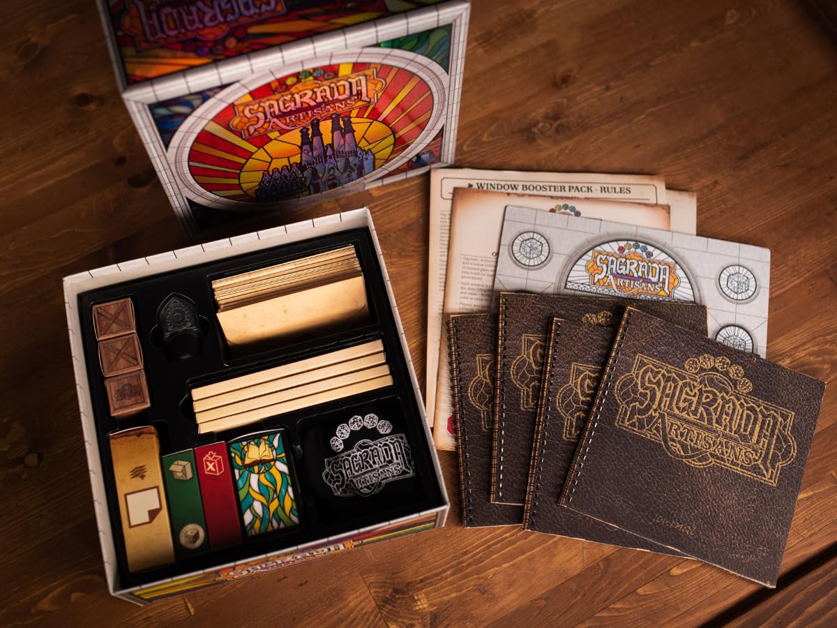 Floodgate Games Sagrada Artisans — Strategy Board Game for 2–4 Players (Ages 10+)