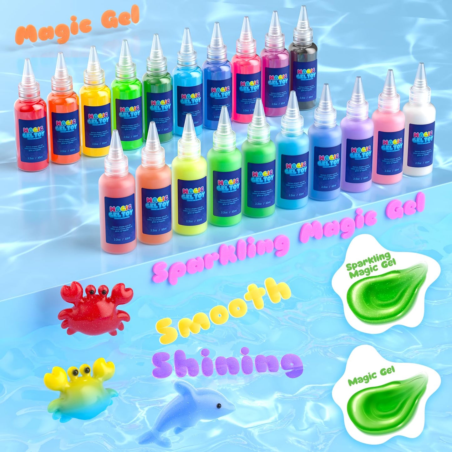 Flooyes Magic Gel Water Pets Elf Toy Kit | Creative Squishy Maker for Kids