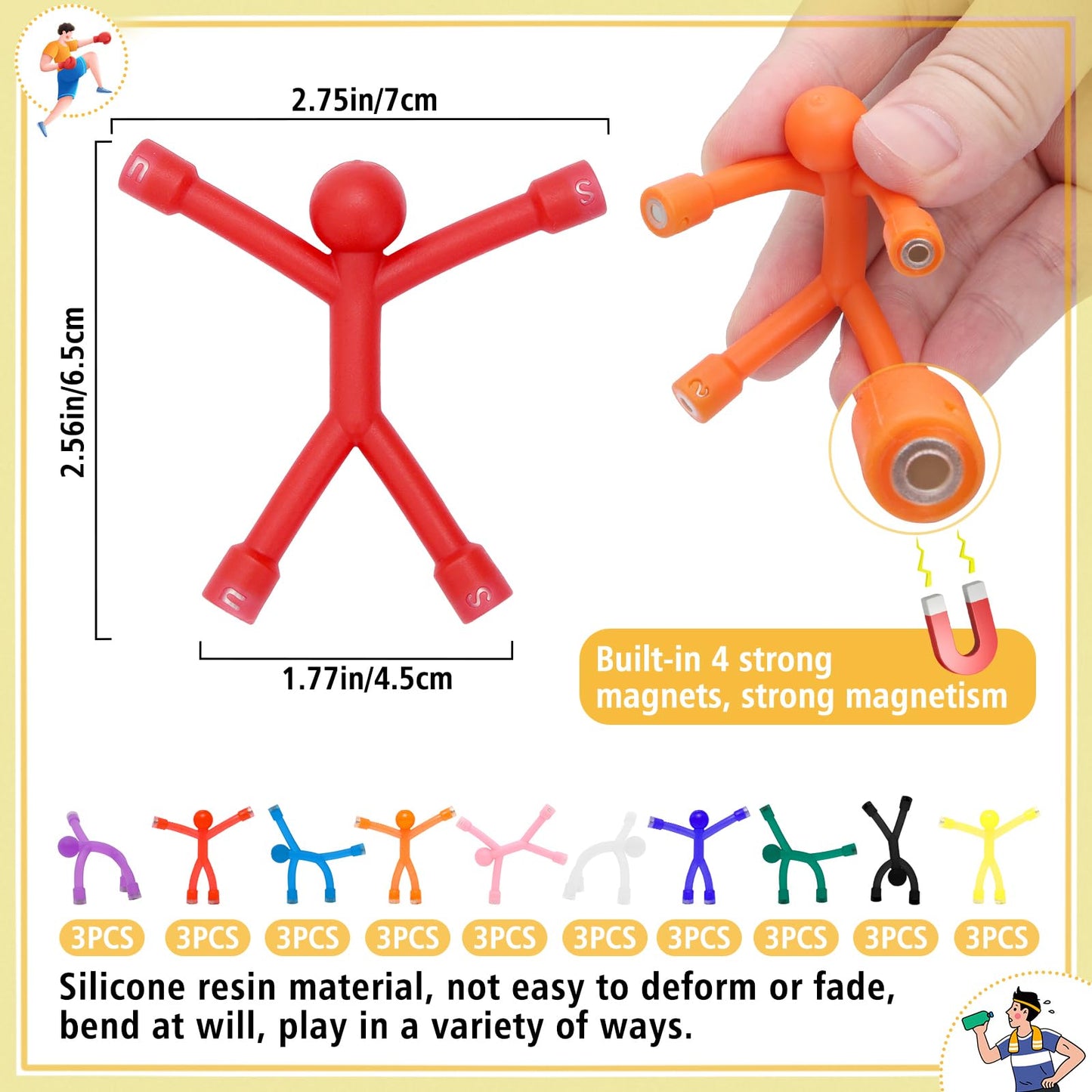 FloraSea 30-Piece Magnetic Travel Toys – Easter Basket Stuffers for Kids