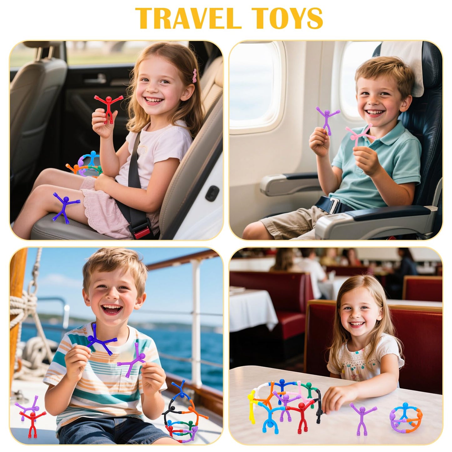 FloraSea 30-Piece Magnetic Travel Toys – Easter Basket Stuffers for Kids