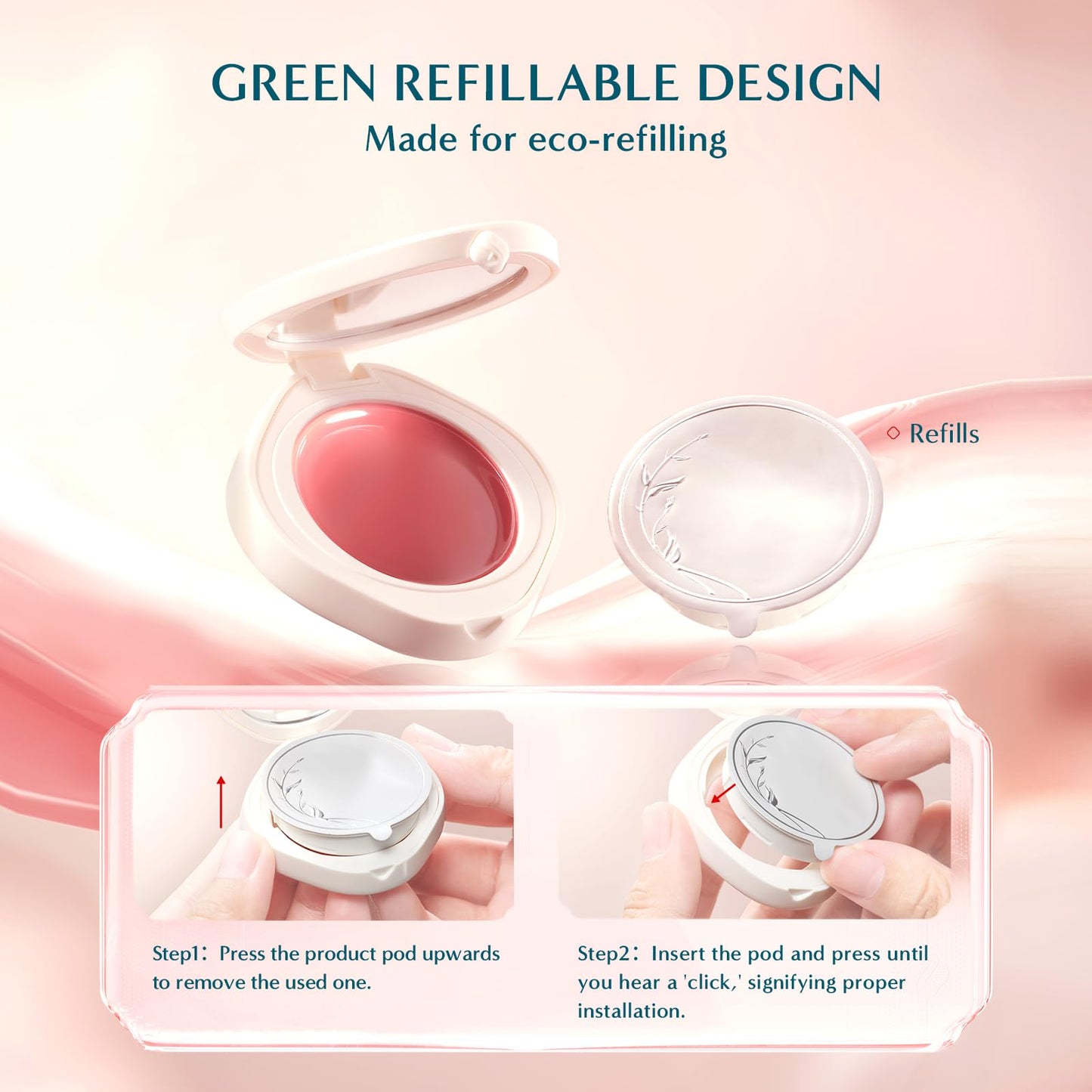 FLORASIS Dewy Touch Tinted Lip Balm Lip Mask – Aromatic Peach (01) | 1 Count
