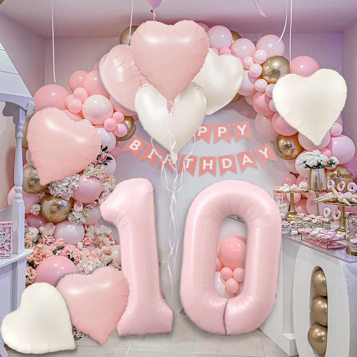 Florisland Pink 31 Balloon – 40-Inch Dusty Pink Number Balloon for 31st Birthday