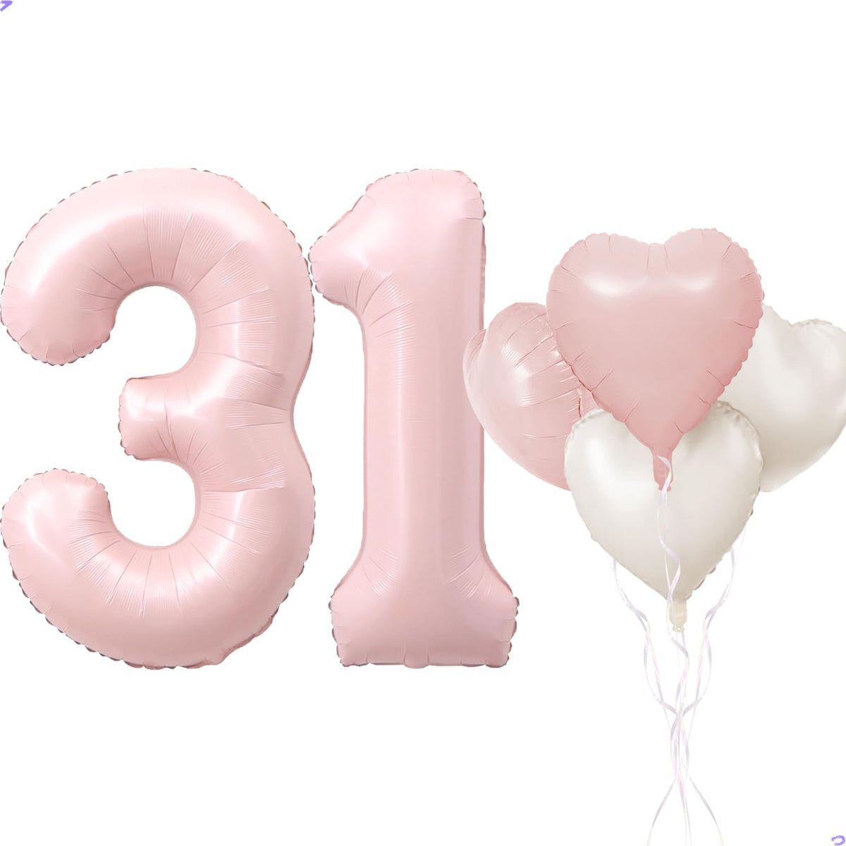 Florisland Pink 31 Balloon – 40-Inch Dusty Pink Number Balloon for 31st Birthday