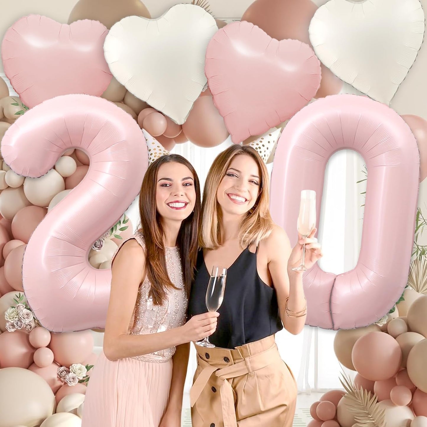 Florisland Pink 31 Balloon – 40-Inch Dusty Pink Number Balloon for 31st Birthday