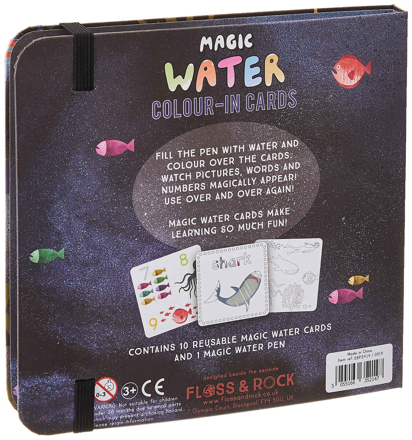 Floss & Rock Pets Water Pen & Cards Kit (Dinosaur) – Mess-Free Color Reveal