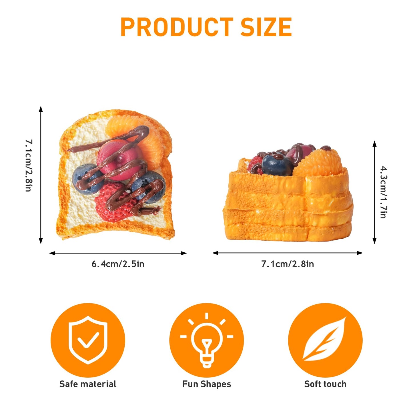 Flovyn Taba Toast Berries Cream – Premium Silicone Squishy Toy for Focus
