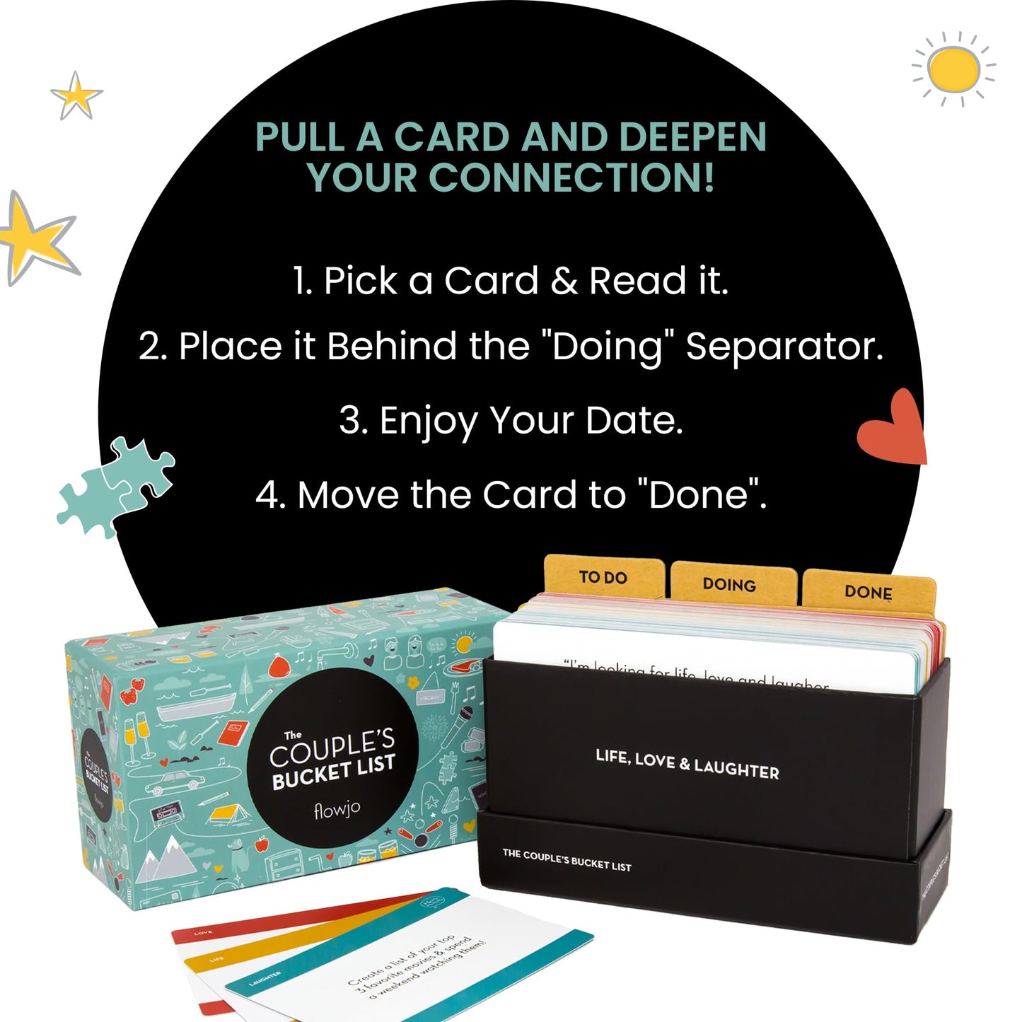 Flowjo Couple Bucket List Games – 100 Date Night Ideas for Reconnecting