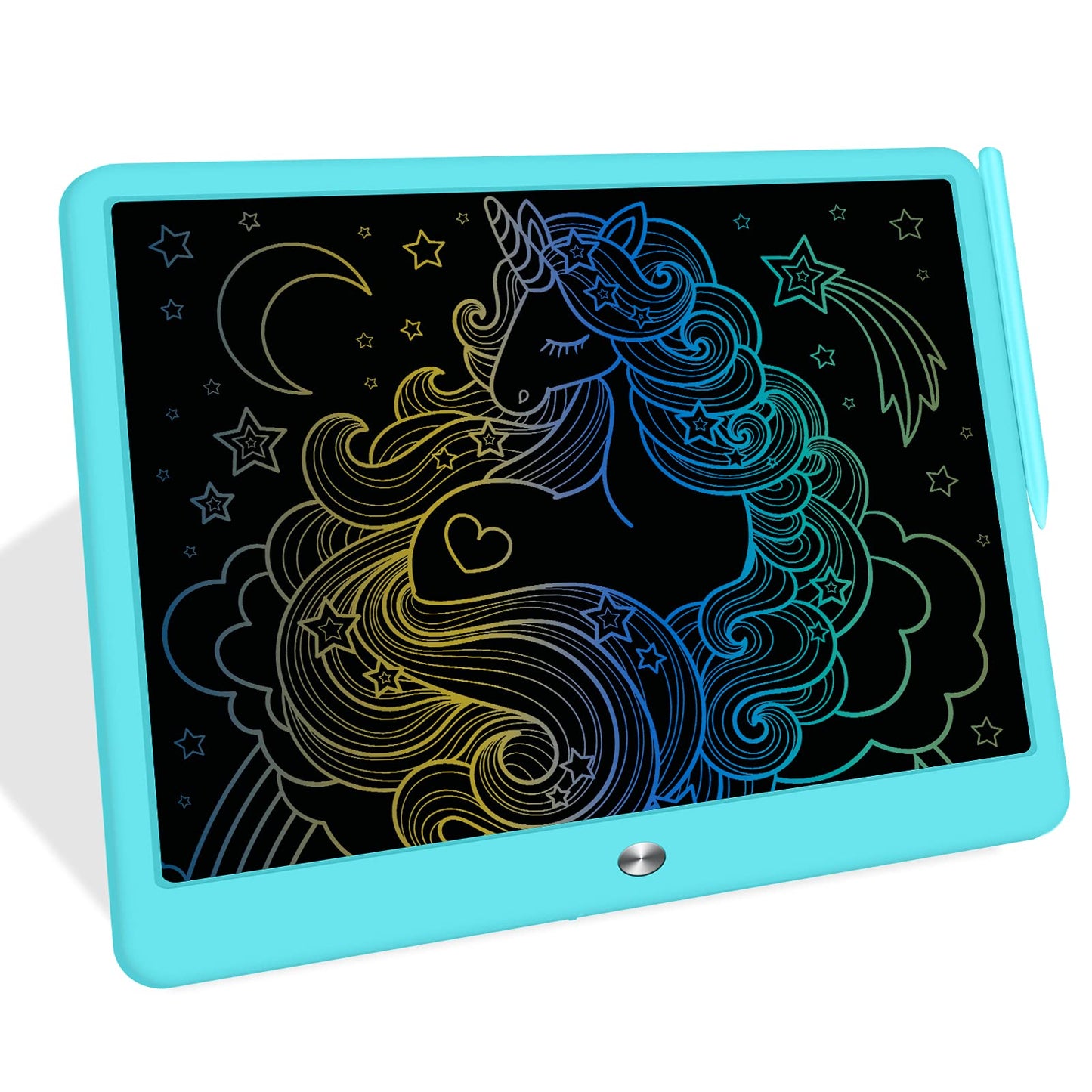 FLUESTON LCD Writing Tablet – 15-Inch Doodle Board for Kids (Blue)