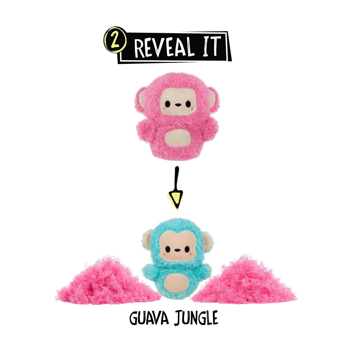 Fluffie Stuffiez Monkey Small Collectible Plush – Surprise Reveal & DIY Fur Pull