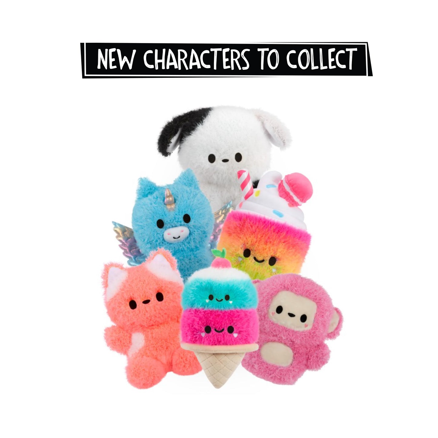 Fluffie Stuffiez Monkey Small Collectible Plush – Surprise Reveal & DIY Fur Pull